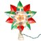 Kurt Adler 9.5-Inch UL 10-Light Red & Green Poinsettia Treetop
